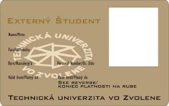 karta externý študent